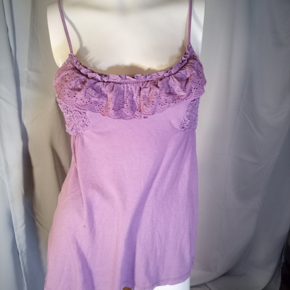 Billabong Purple Lace Trim Chemise - Picture 1 of 3